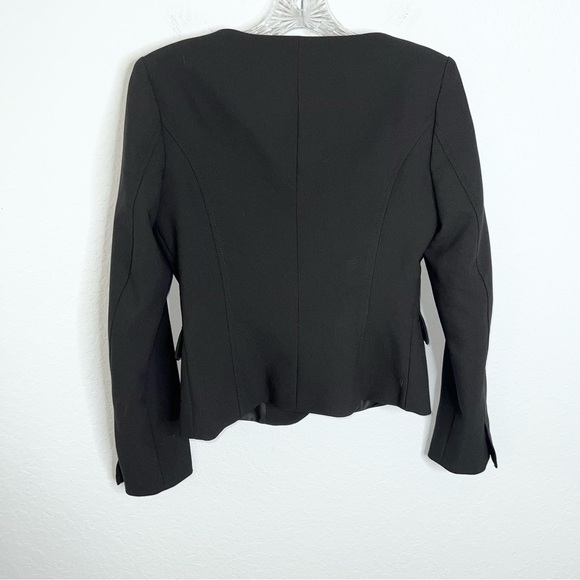 Zara Blazer Top Women Small Jacket Black Fitted Button Up Preppy Career C3 - Picture 5 of 9